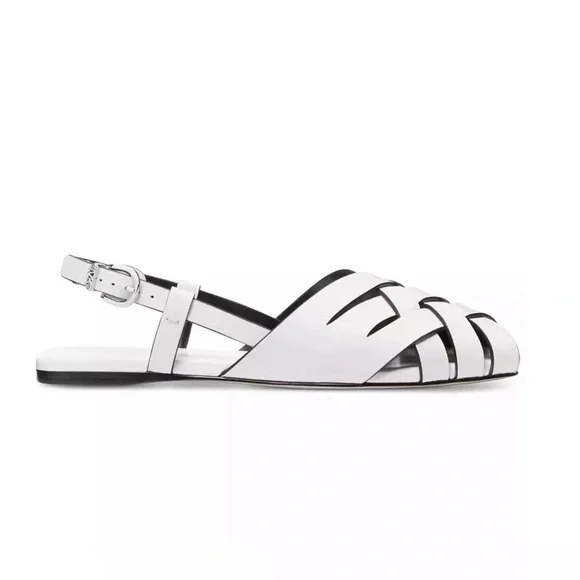 Michael Kors White Slingback Sandals., Size 10 - Picture 2 of 9